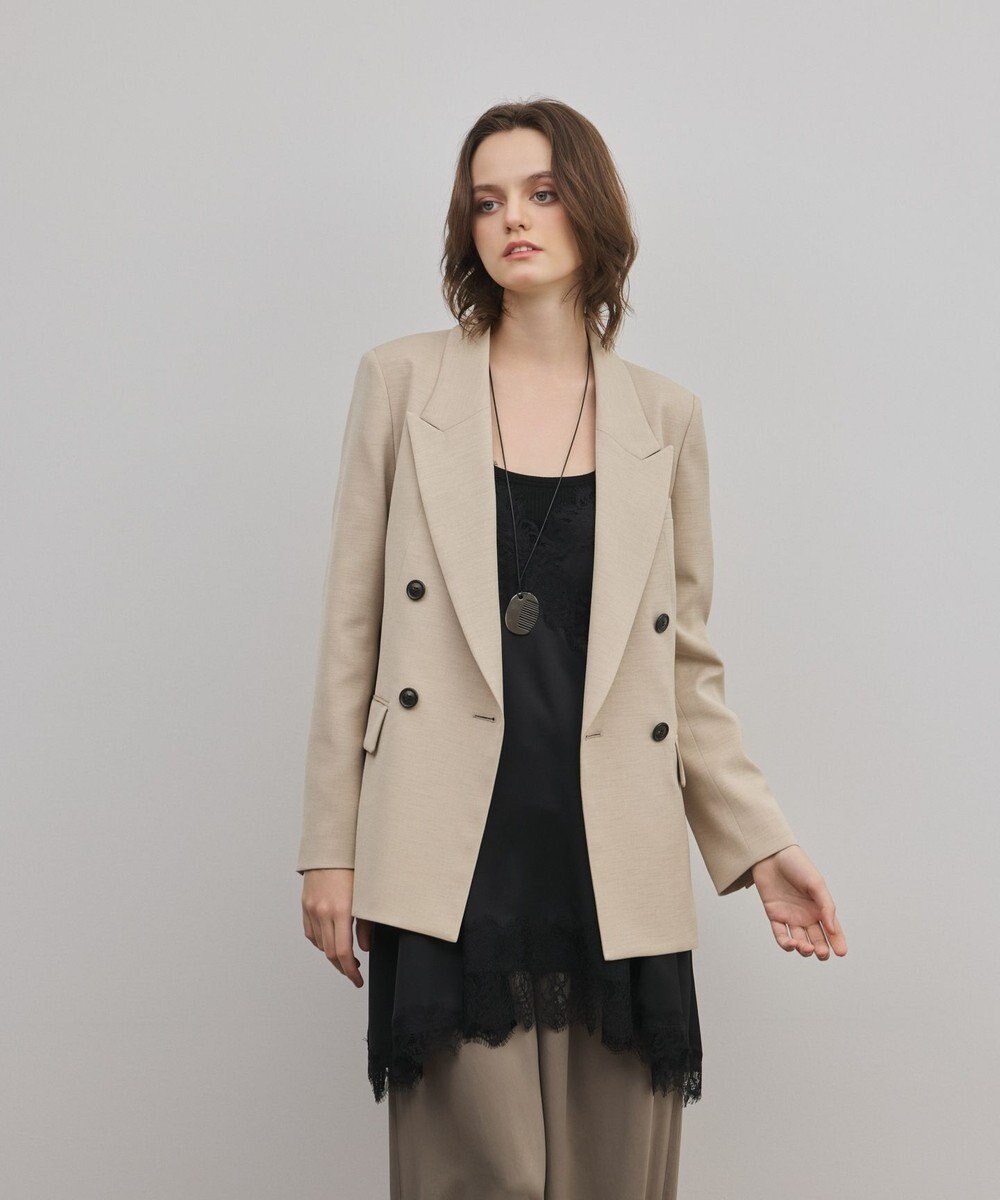 GRACE CONTINENTAL ピークドダブルジャケット 