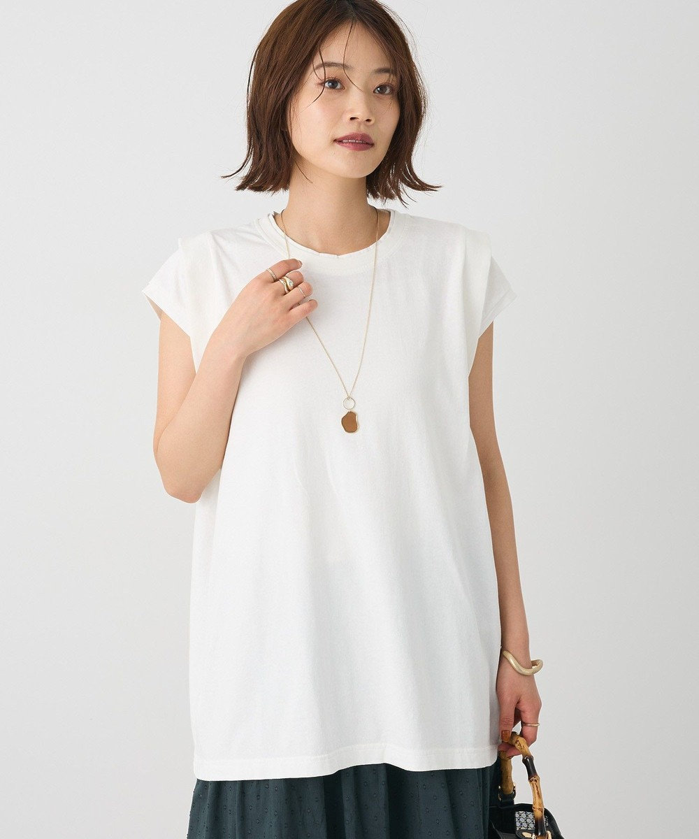 CRAFT STANDARD BOUTIQUE レイヤード風ピグメントカットチュニック 