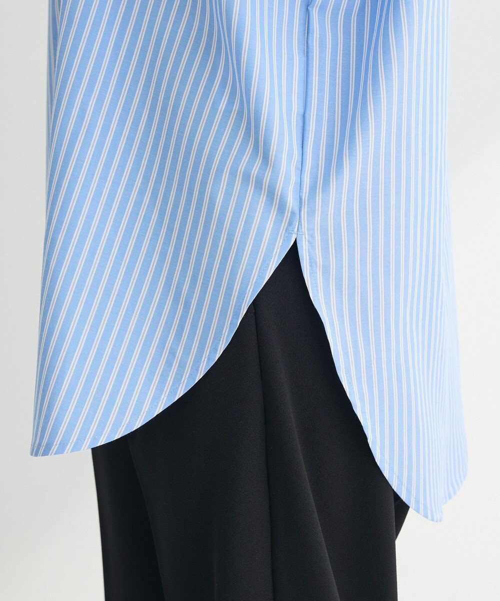 Green Parks イージーケアストライプシャツ 