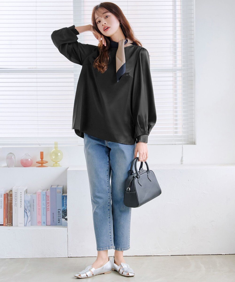 Tiaclasse L 【洗える】ボリュームスリーブブラウス 