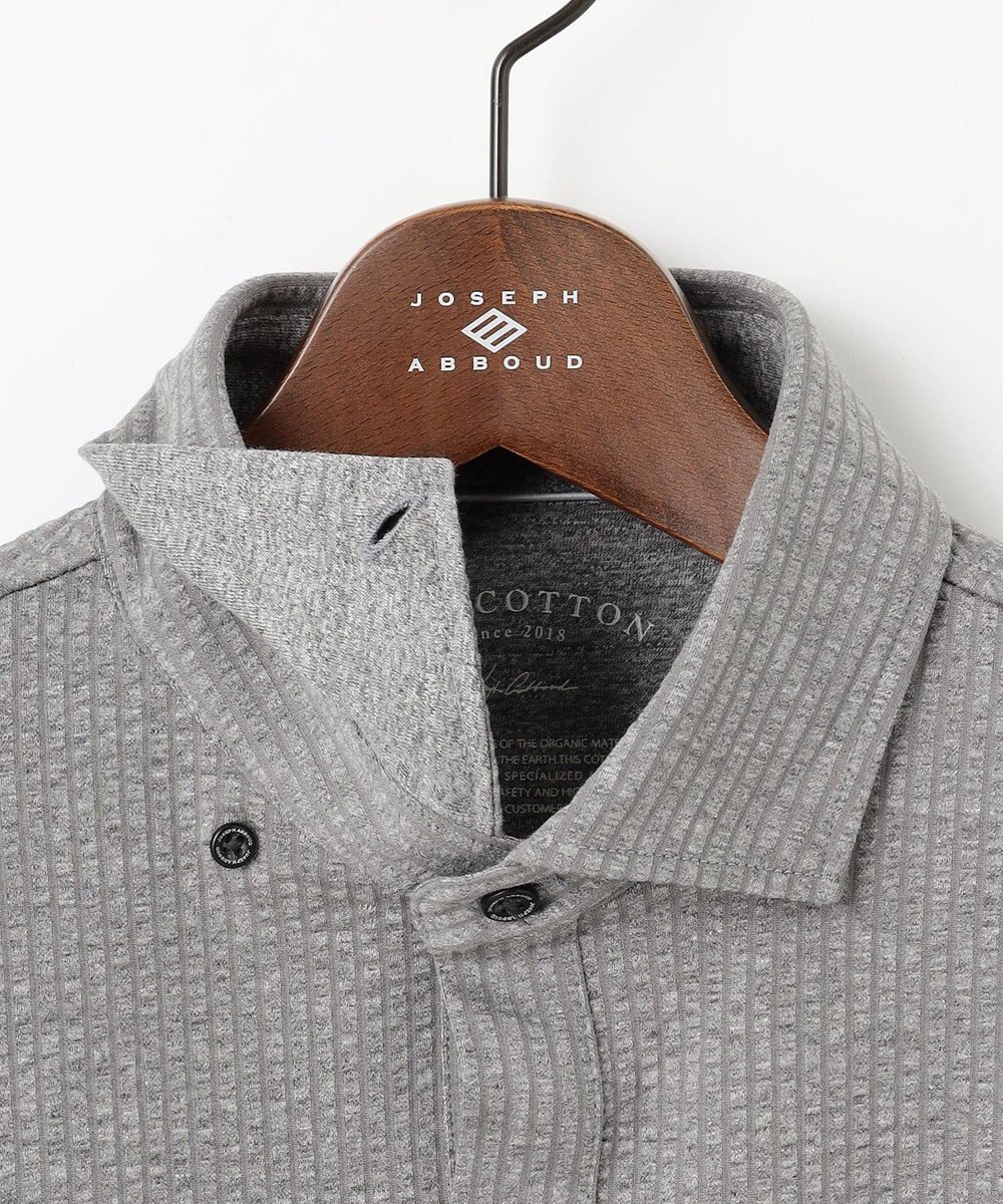 JOSEPH ABBOUD 【オーガニックコットン/サスティナブル】 JOE COTTON サッカーポロシャツ 