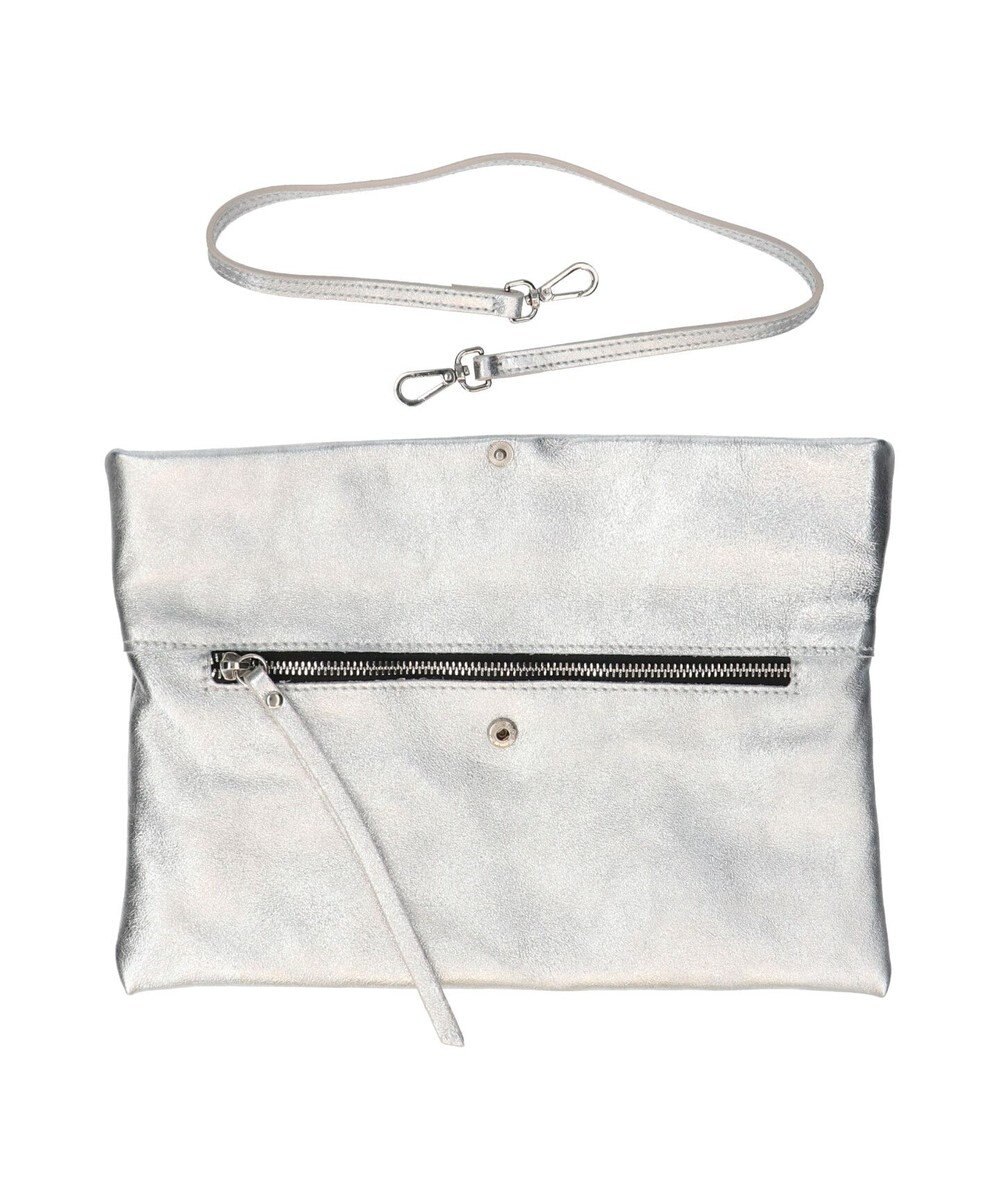 INTER-CHAUSSURES 【ANDREA CARDONE】レザーワイドサコッシュ 