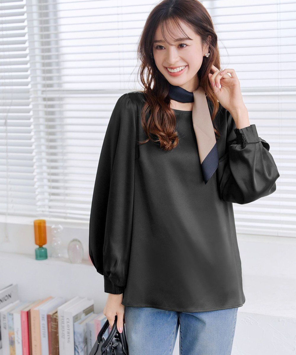 Tiaclasse L 【洗える】ボリュームスリーブブラウス 