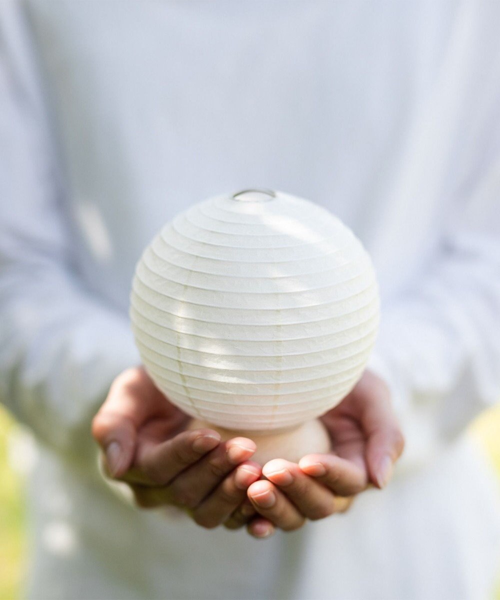 ちょうちん堂 【あかり道】〈手書絵付〉アジサイ ちょうちん ライト 