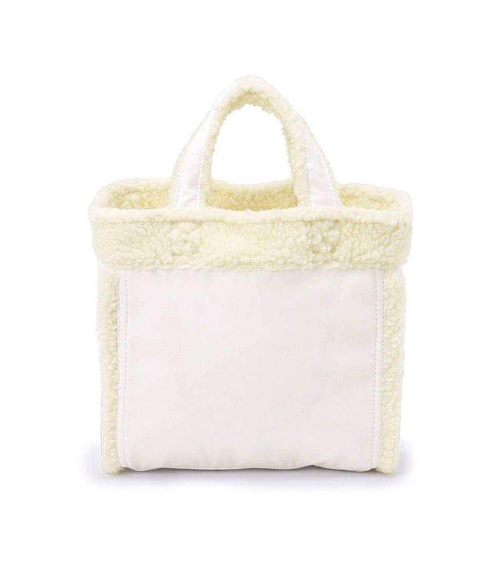 LeSportsac SMALL TWO WAY DENIM TOTE/ホワイトデニム/クリームシェルパ 