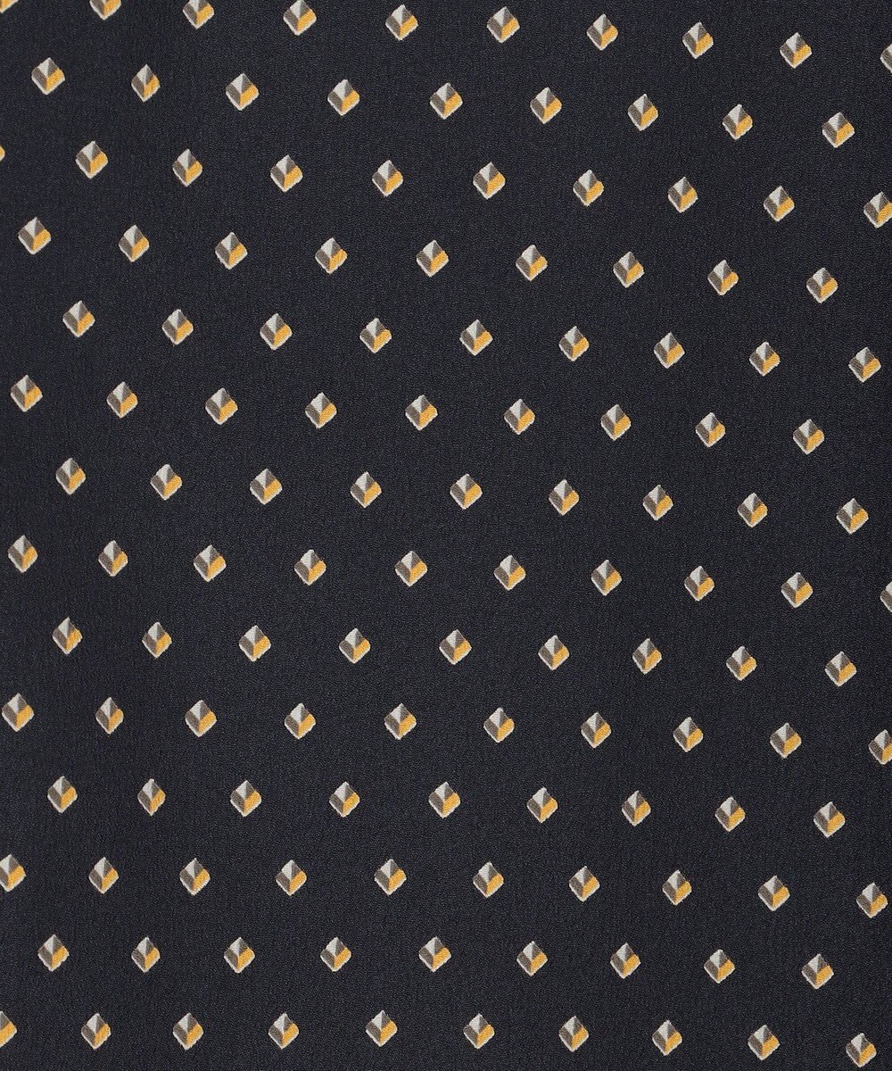 J.PRESS LADIES L 【洗える】ジオメトリックプリント ブラウス 