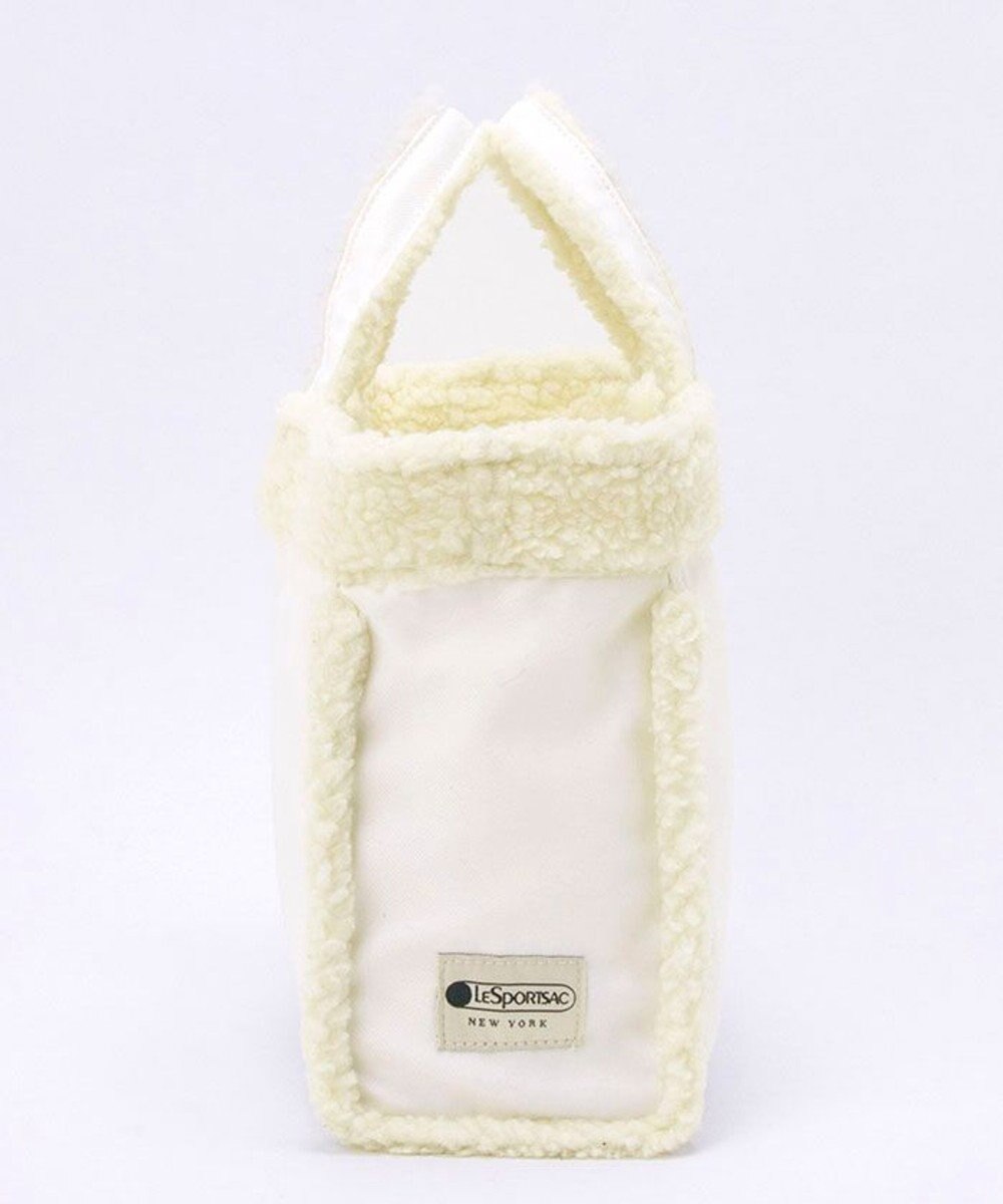 LeSportsac SMALL TWO WAY DENIM TOTE/ホワイトデニム/クリームシェルパ 