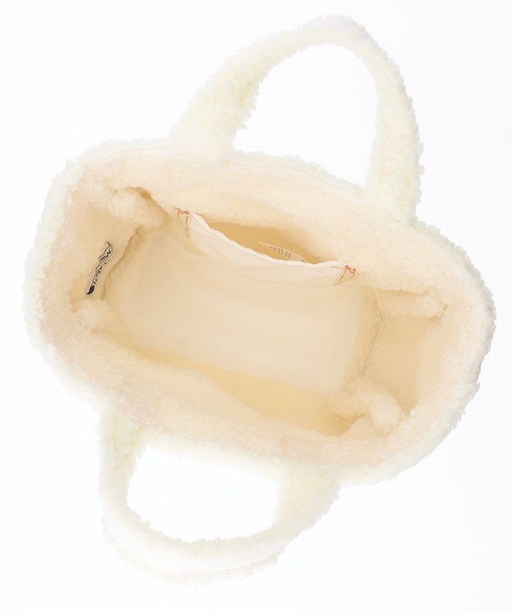 LeSportsac SMALL TWO WAY DENIM TOTE/ホワイトデニム/クリームシェルパ 