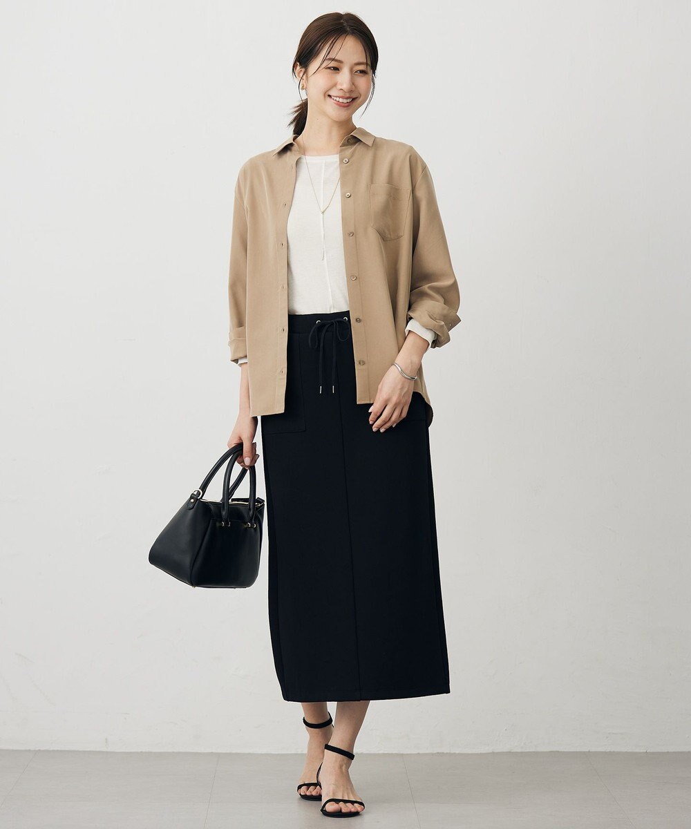 J.PRESS LADIES 【WEB限定】リブダンボール スカート 