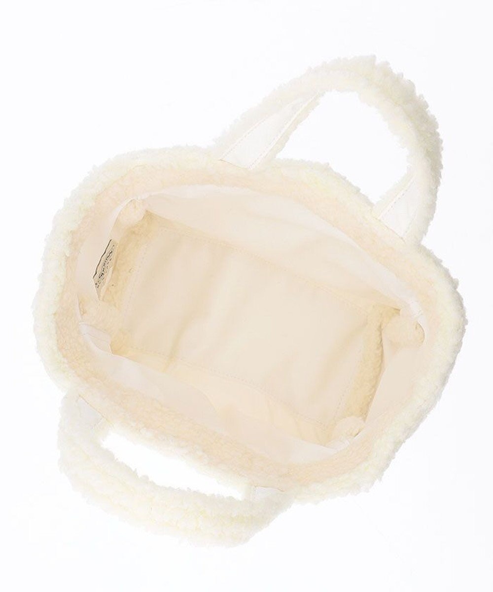 LeSportsac SMALL TWO WAY DENIM TOTE/ホワイトデニム/クリームシェルパ 