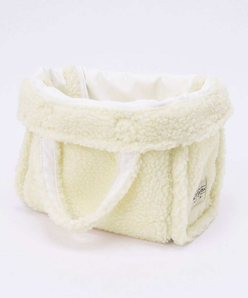 LeSportsac SMALL TWO WAY DENIM TOTE/ホワイトデニム/クリームシェルパ 