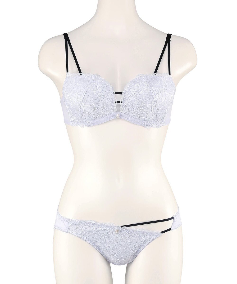 San-ai Resort（三愛水着楽園） 【northerly bra フィットシリーズ 谷間メイク】 Wストラップ ブラジャー＆ショーツSet B～Fカップ 