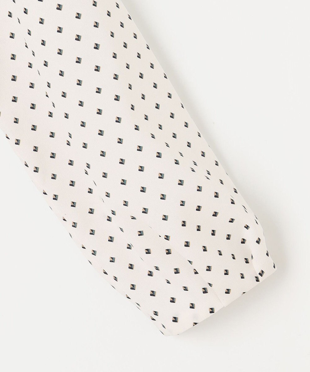 J.PRESS LADIES L 【洗える】ジオメトリックプリント ブラウス 