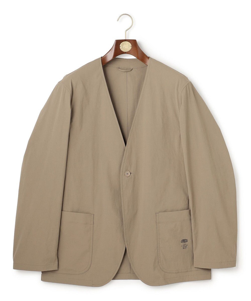 J.PRESS MEN 【J.PRESS ORIGINALS】【UNISEX】Nylon Polyurethane Dray Stretch No Collar Jacket 