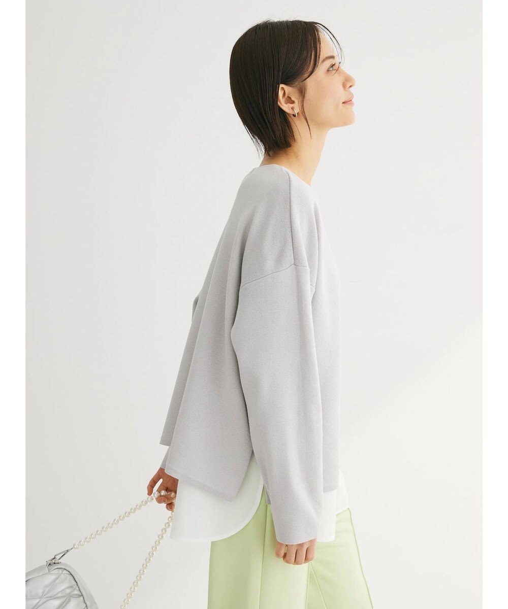 Green Parks 洗える　ボートネックニットプルオーバー 