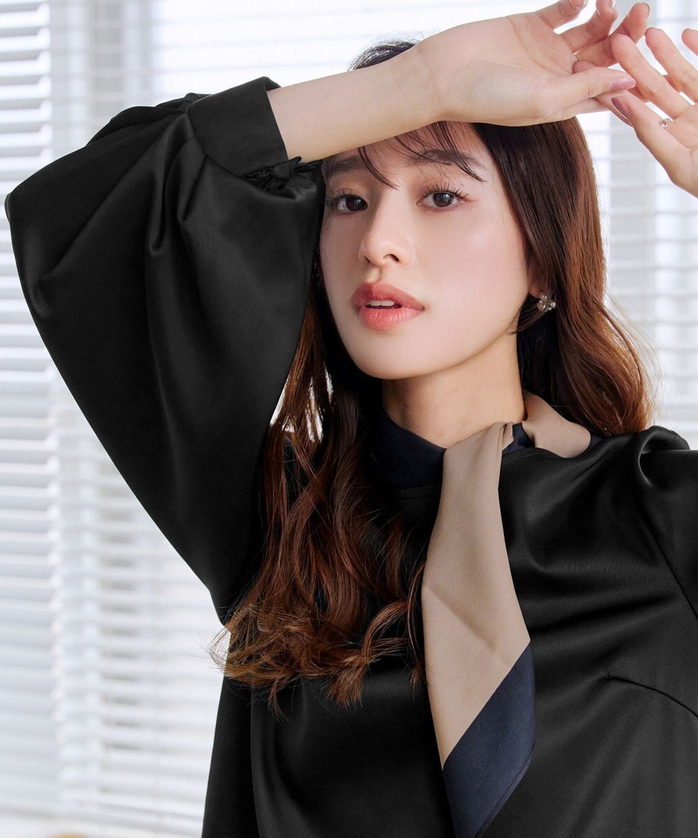 Tiaclasse L 【洗える】ボリュームスリーブブラウス 