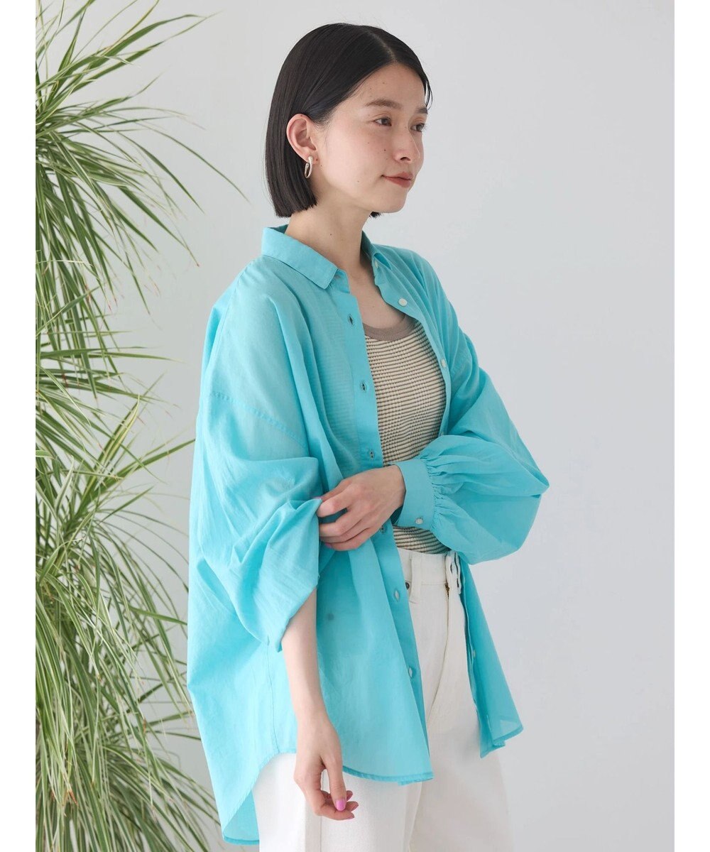 AMERICAN HOLIC 接触冷感＋速乾　強撚シアーボイルＢＩＧシャツ 