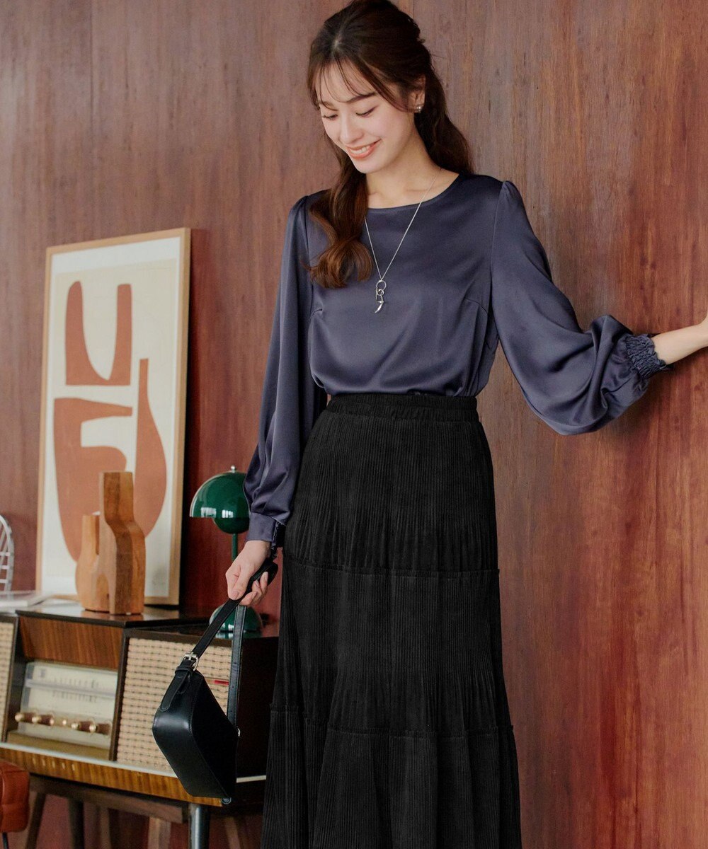 Tiaclasse L 【洗える】ボリュームスリーブブラウス 