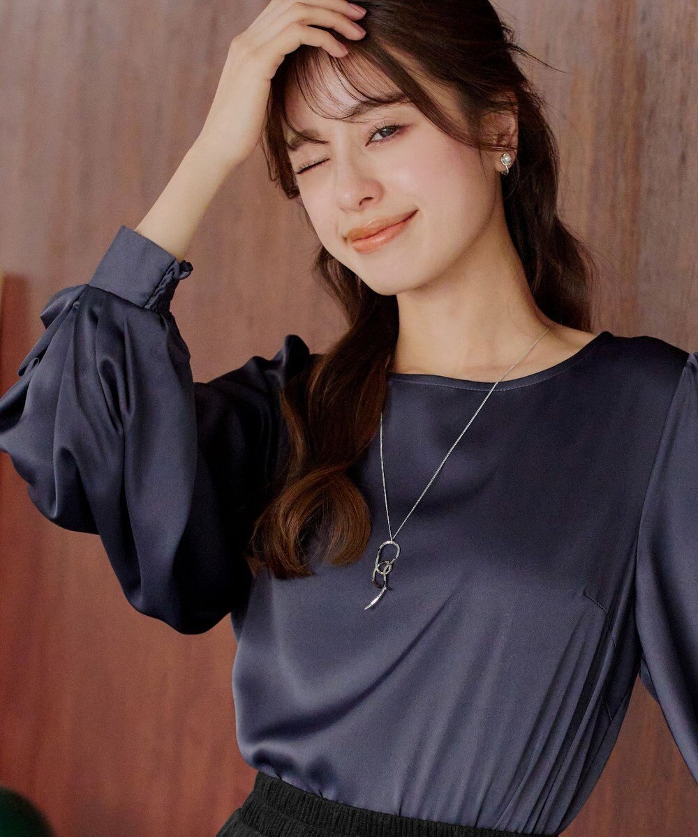 Tiaclasse L 【洗える】ボリュームスリーブブラウス 