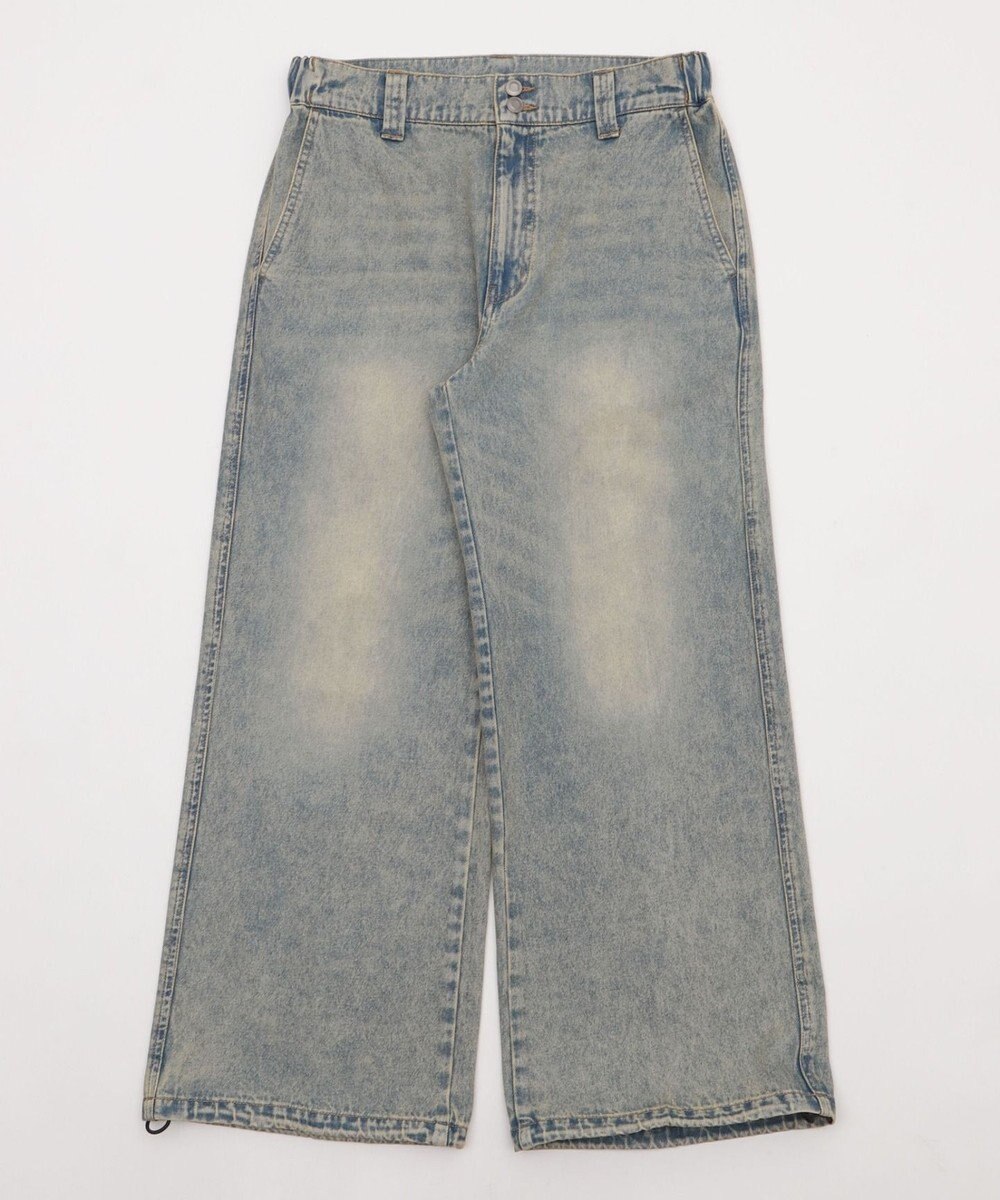 WEGO ローライズバギーフレアデニムパンツ 