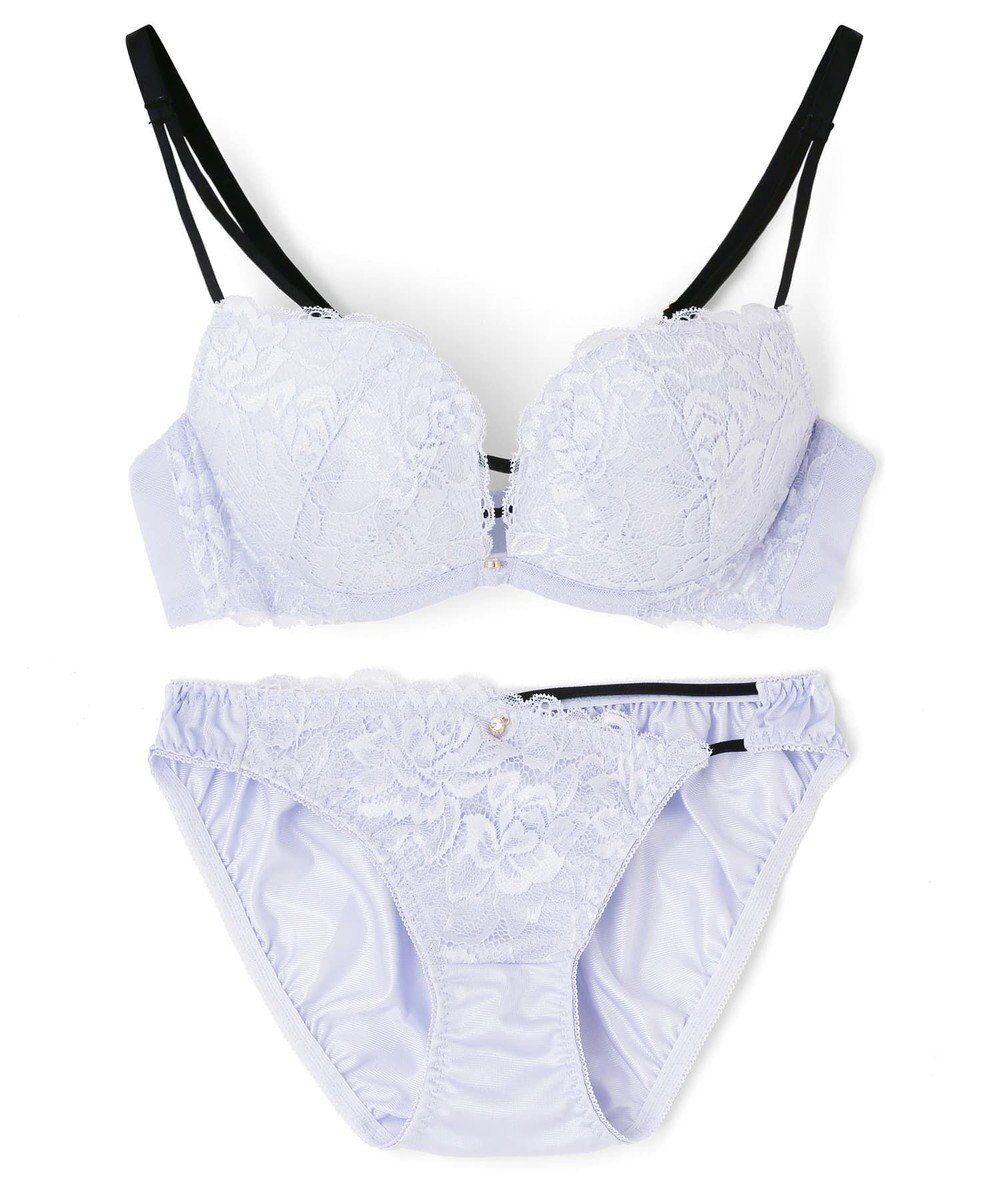 San-ai Resort（三愛水着楽園） 【northerly bra フィットシリーズ 谷間メイク】 Wストラップ ブラジャー＆ショーツSet B～Fカップ 