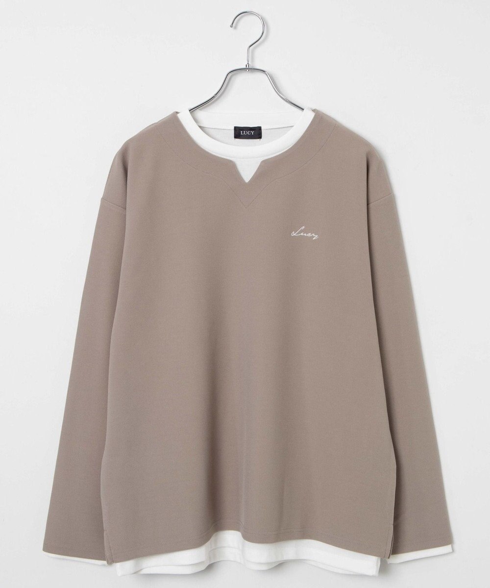 WEGO 【2点SET】アンサンブルキーネックプルオーバー 