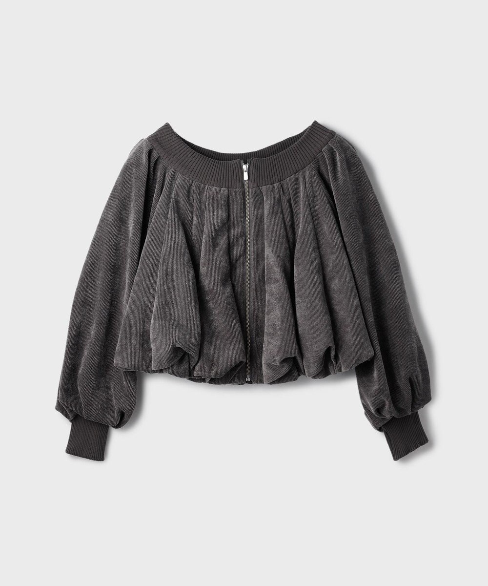 GRACE CONTINENTAL バルーンモールカットカーディガン 