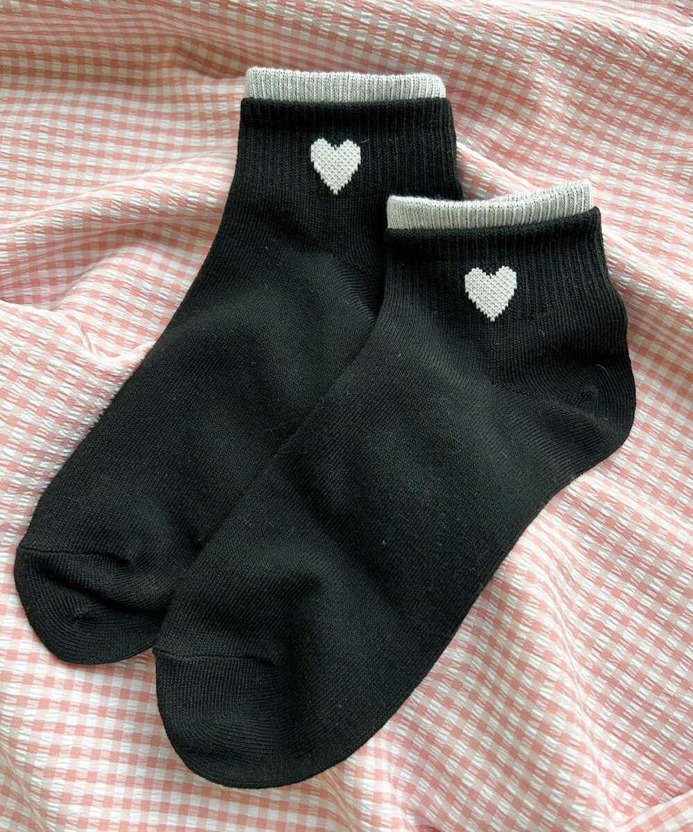 WEGO トップカラーモチーフショートソックス 