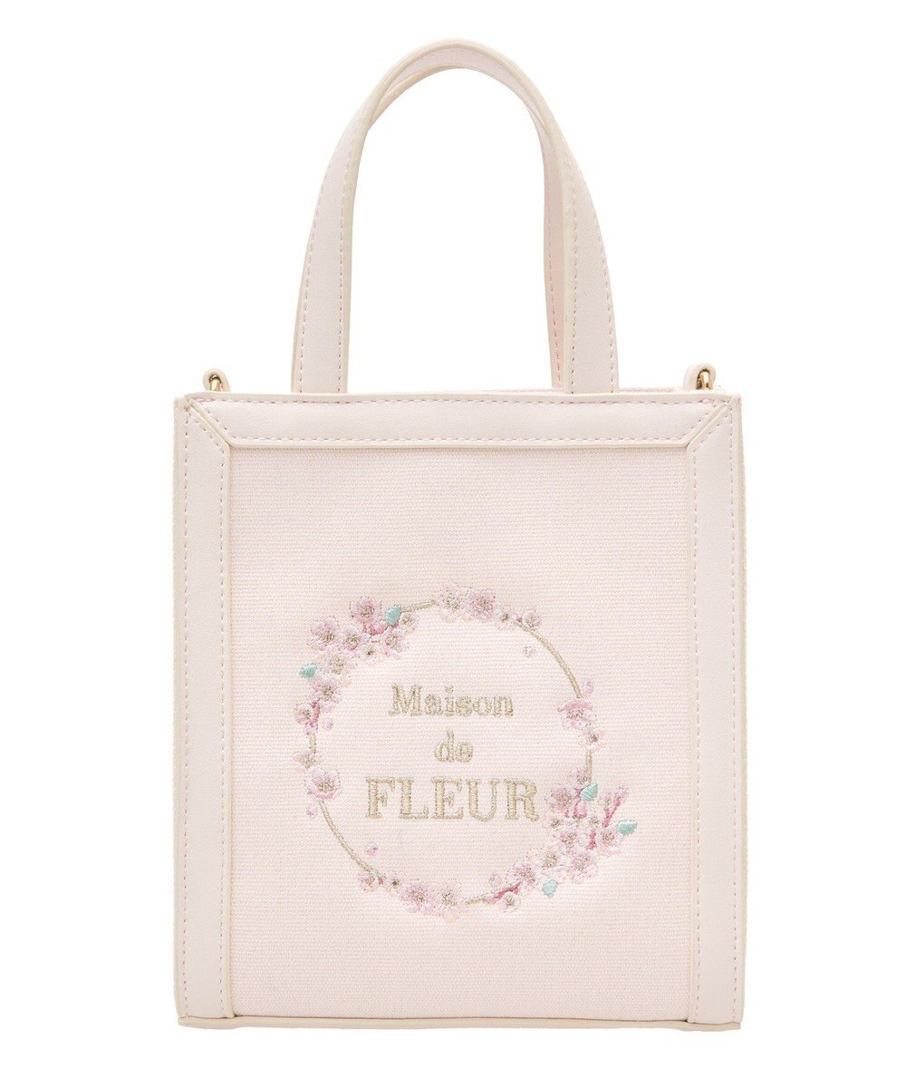 Maison de FLEUR sakuraスクエア2Wayトートバッグ 