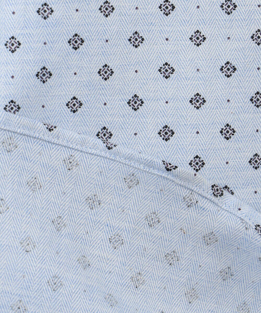 JOSEPH ABBOUD 【キングサイズ】JCヘリンボーンプリント　シャツ 