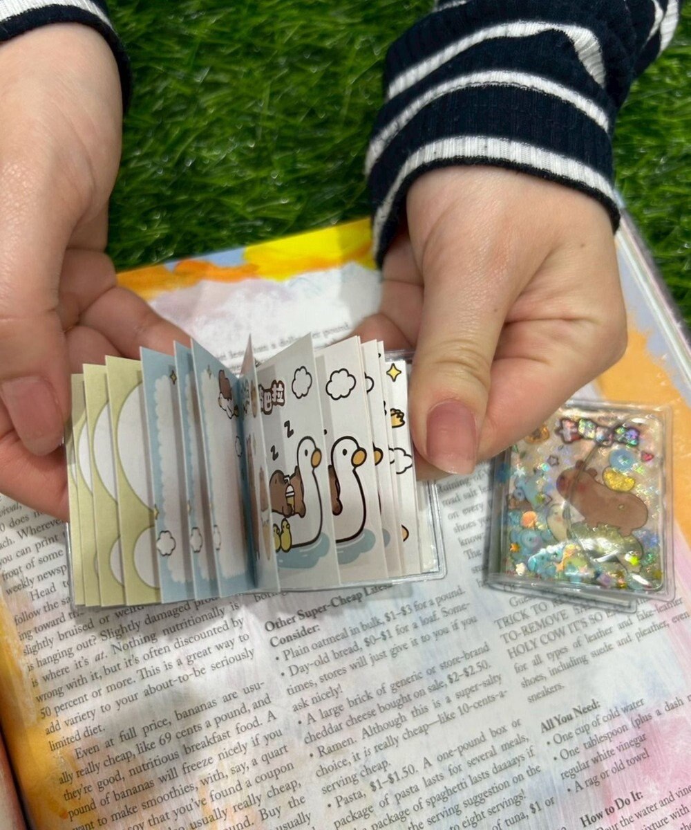 WEGO ボールチェーン付きカピバラステッカーメモ 