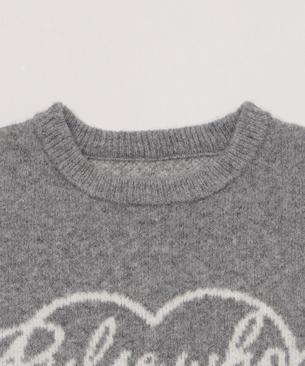 WEGO 【2025年秋冬新作】フラッフィーグラフィックニットBIGプルオーバー 