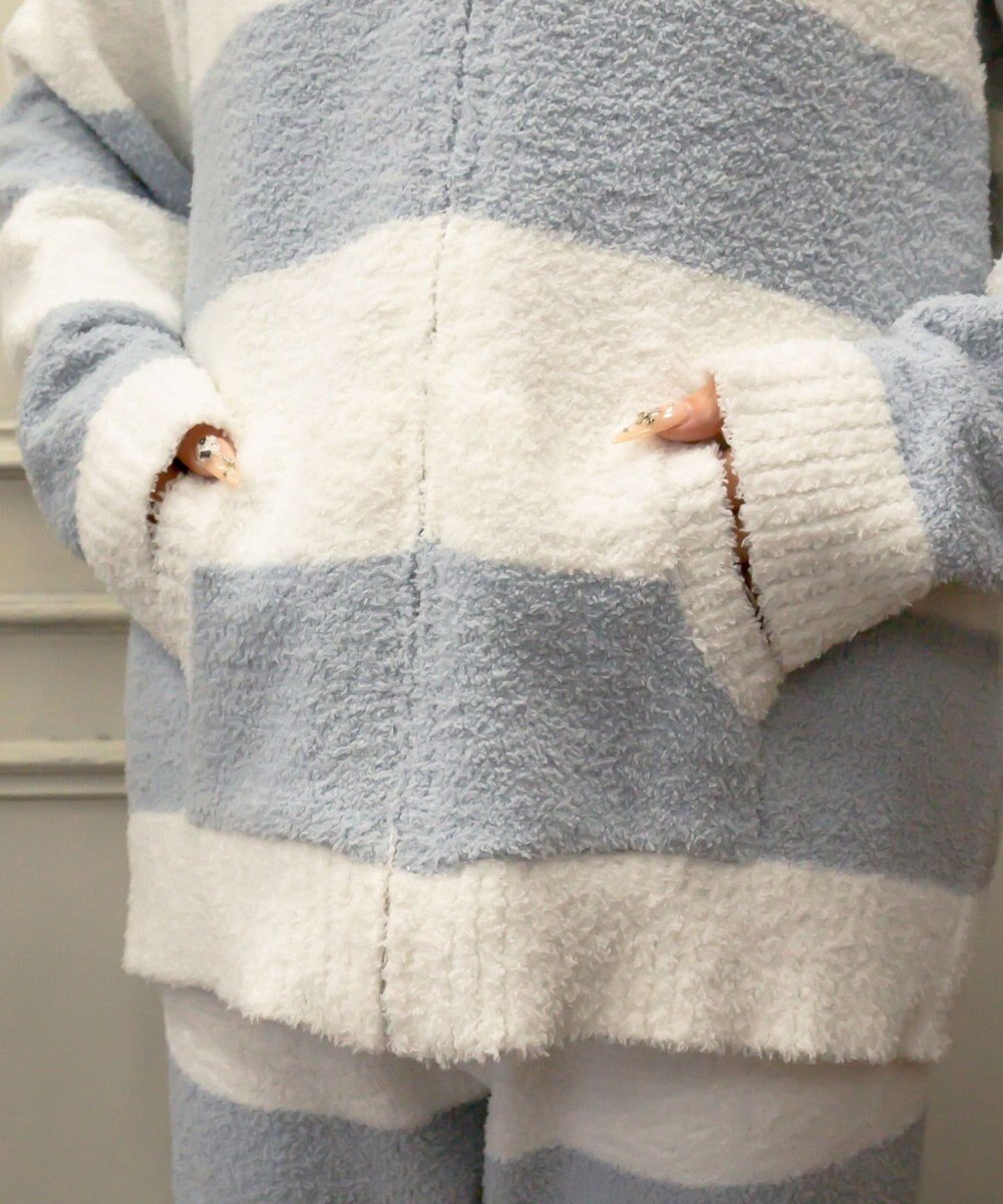 WEGO ボーダーZIPパーカー 