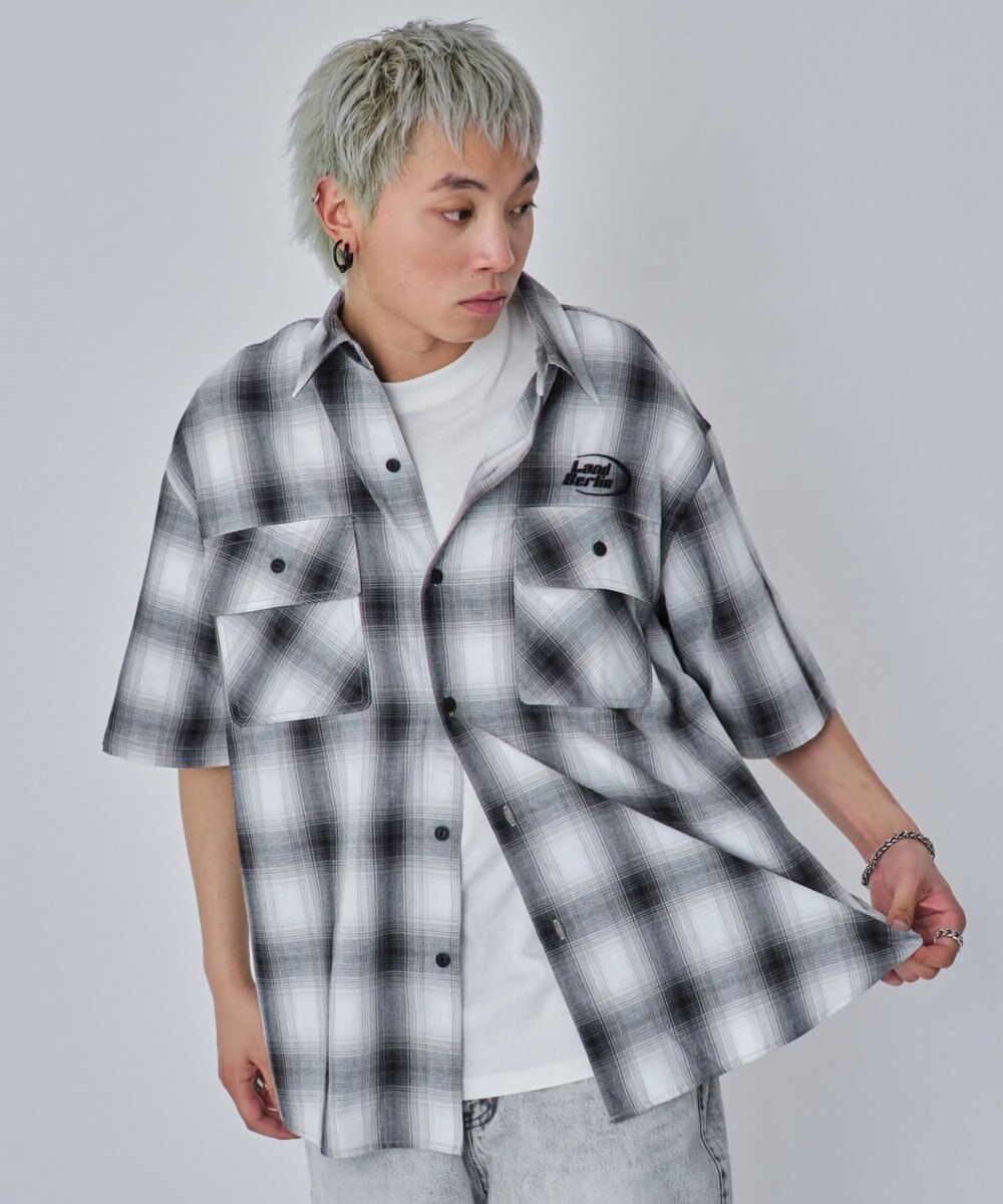 WEGO 【ユニセックス着用ITEM】グラフィックオンブレチェックシャツ（SS） 