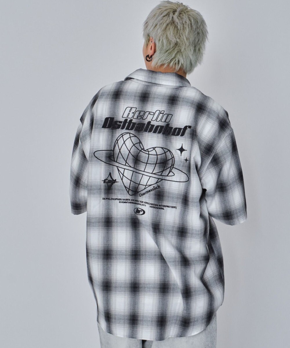 WEGO 【ユニセックス着用ITEM】グラフィックオンブレチェックシャツ（SS） 