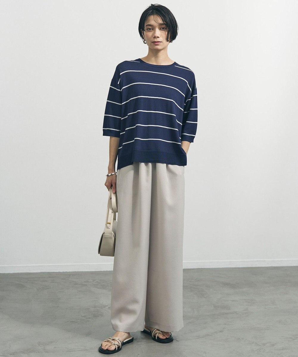 UNFILO L スゴ機能美ニット ハーフスリーブ 