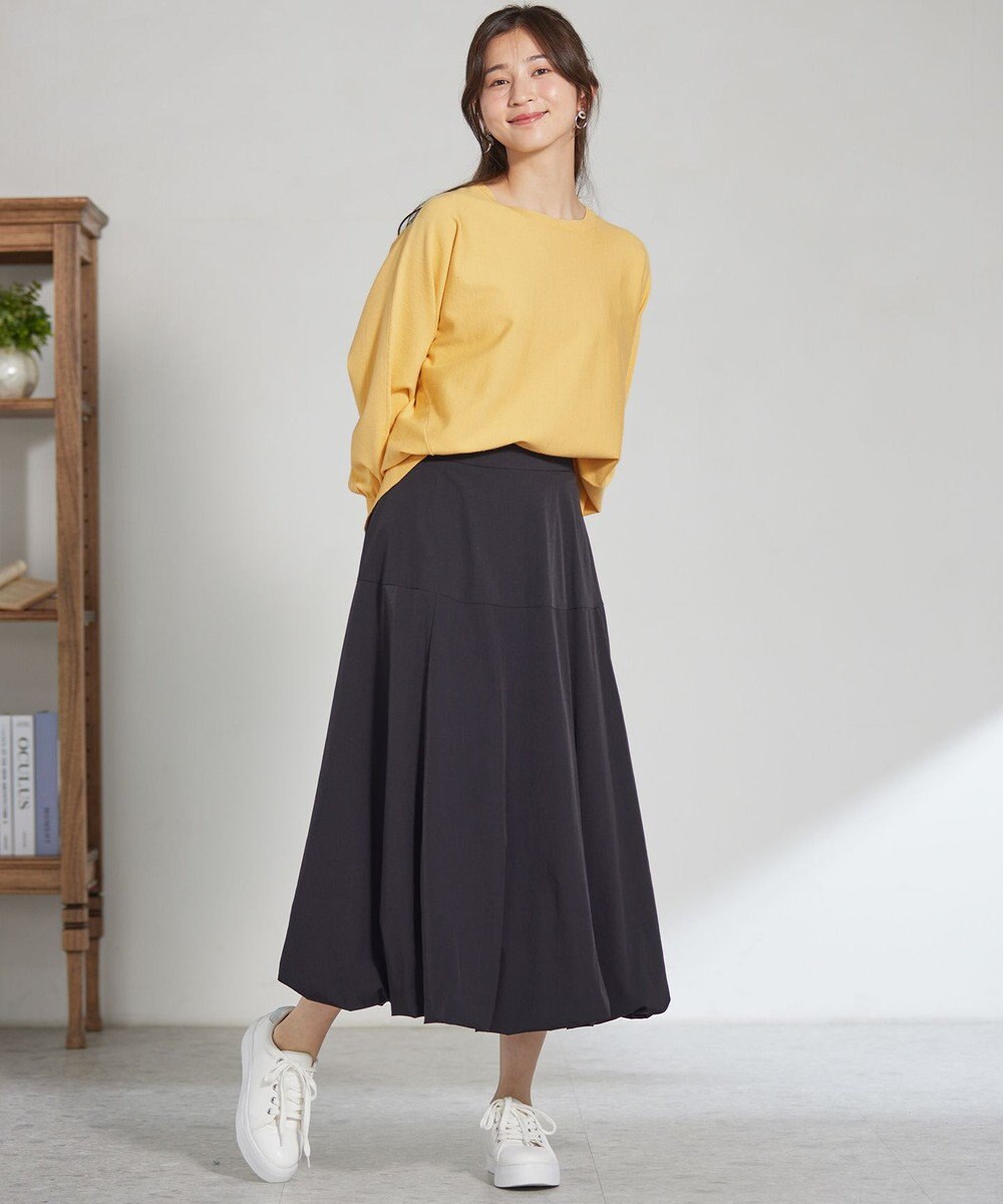 ANY SIS 【CICA加工・選べる9色展開】クルーネックバックスリット ニット 