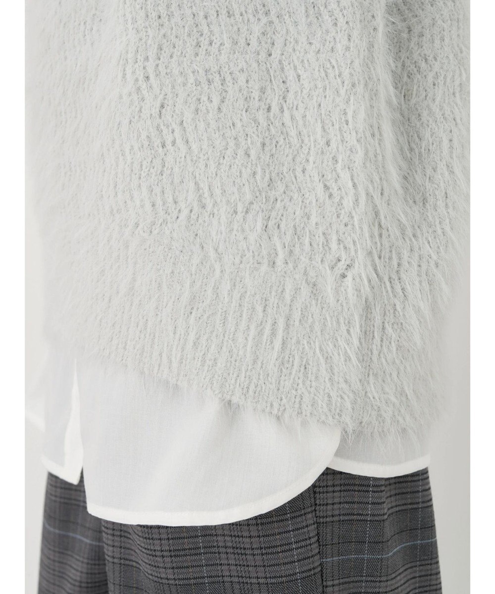 earth music&ecology ゆるモヘアライクレースニット 