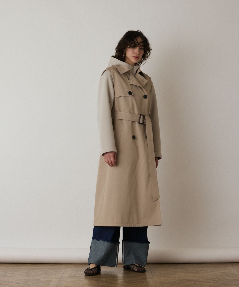 GRACE CONTINENTAL パーカーコンビトレンチ 