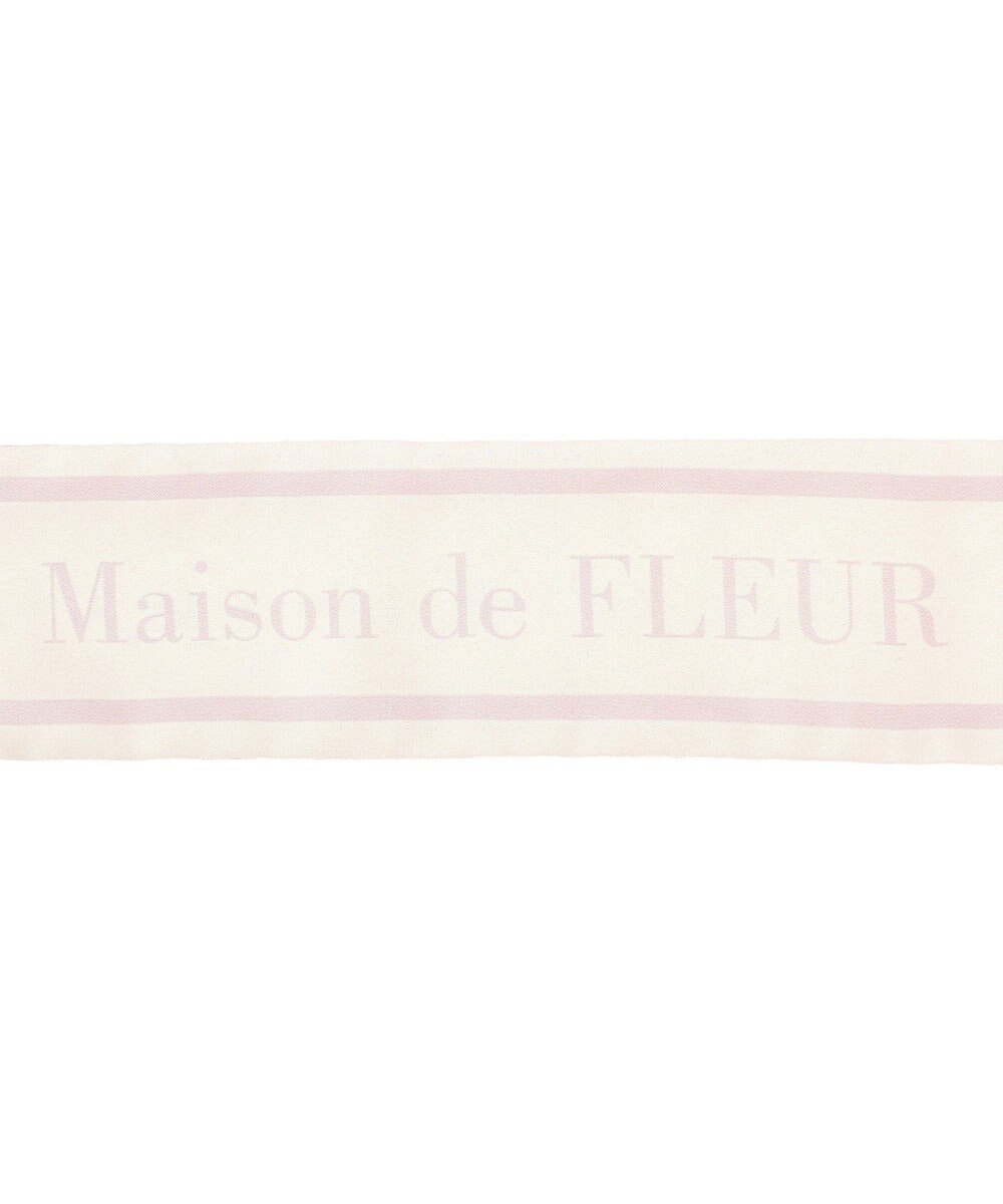 Maison de FLEUR モノグラム柄スカーフ 