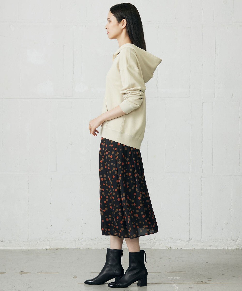 自由区 L クリアループバックジップ パーカー 