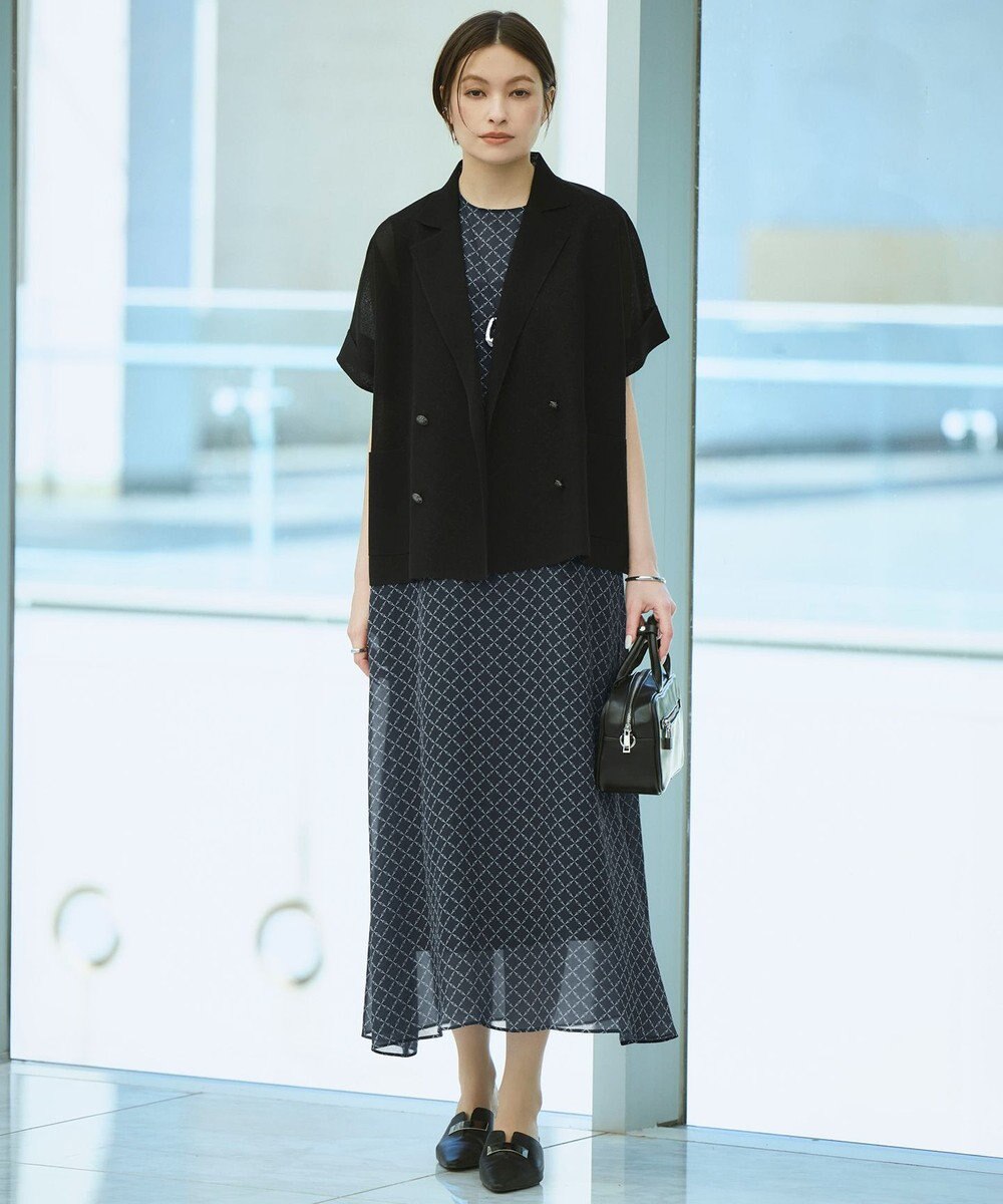ICB 【CLASSY.掲載・30th ANNIVERSARY】シアーライトリュクス ニットジャケット 