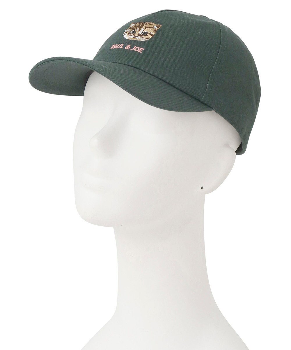 MOONBAT 【FUDGE掲載】ポール & ジョー (PAUL & JOE ACCESSOIRES) 猫 ヌネット刺繍 キャップ 