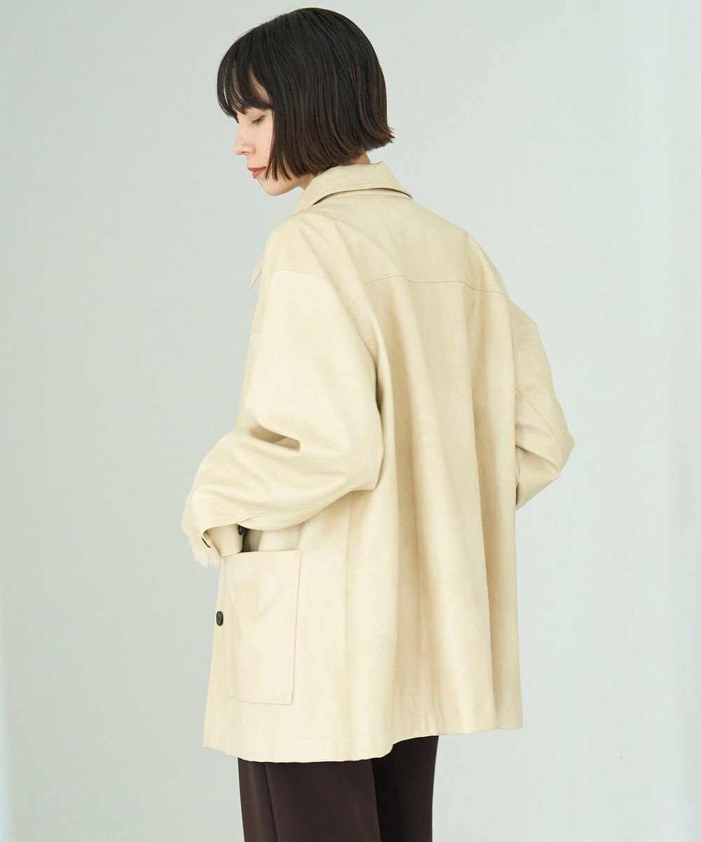 UNFILO L 【洗える】フェイクレザー ジャケット 