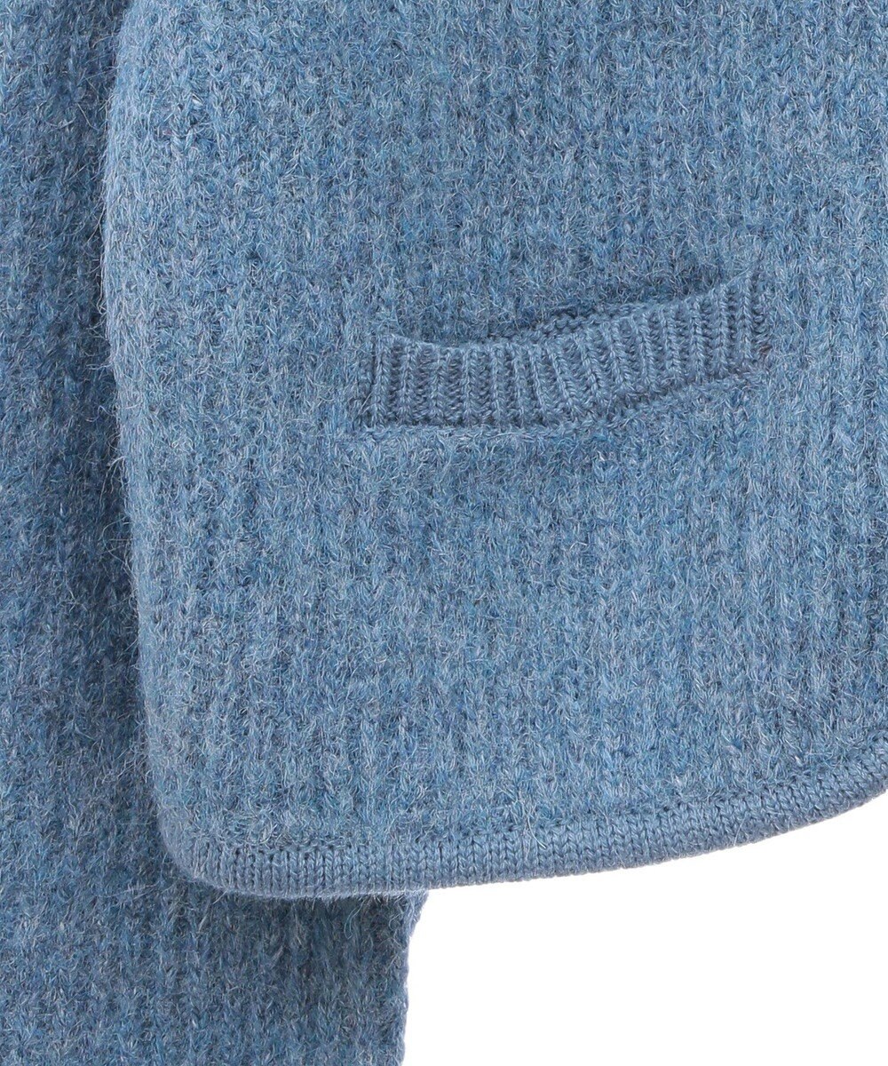 earth music&ecology ゴールド釦ショートニットカーディガン 