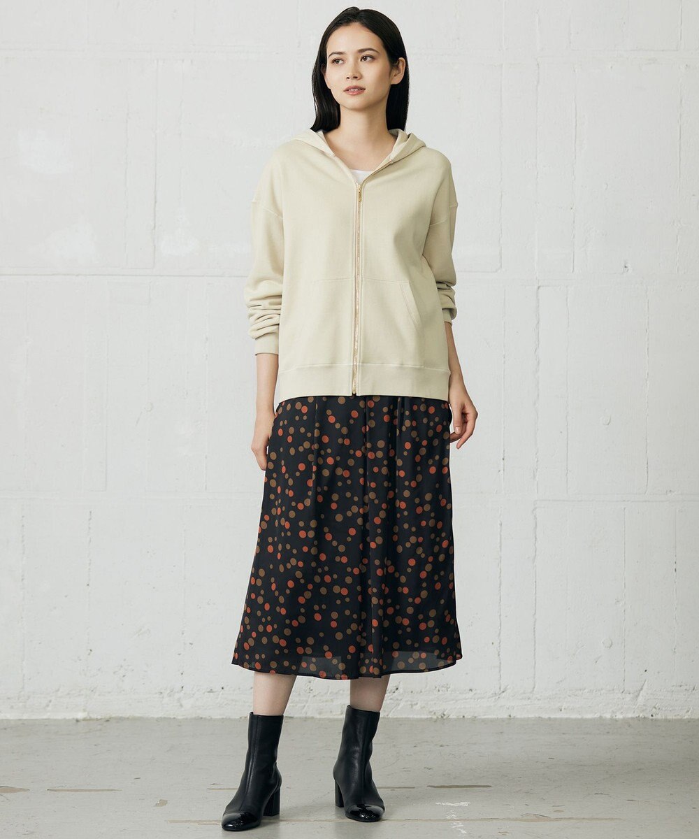 自由区 L クリアループバックジップ パーカー 