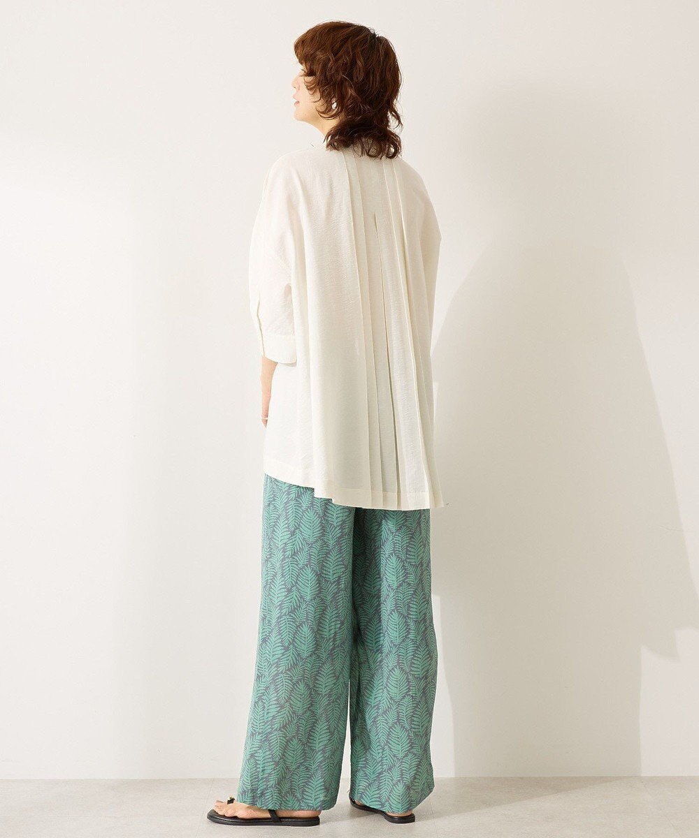 AMERICAN HOLIC 【WEB限定】接触冷感バンドカラーシャツチュニック 