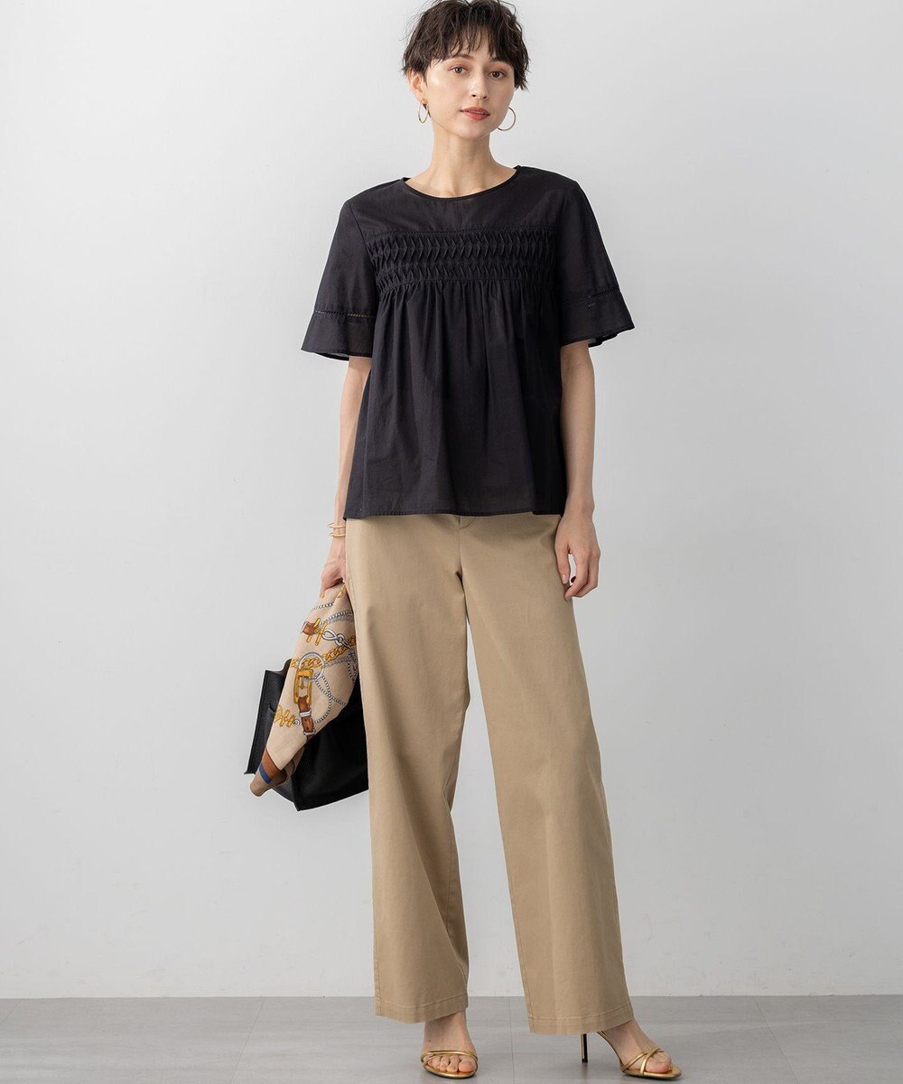 23区 L 【Oggi9月号掲載/洗える】ストレッチギャバ チノ パンツ 