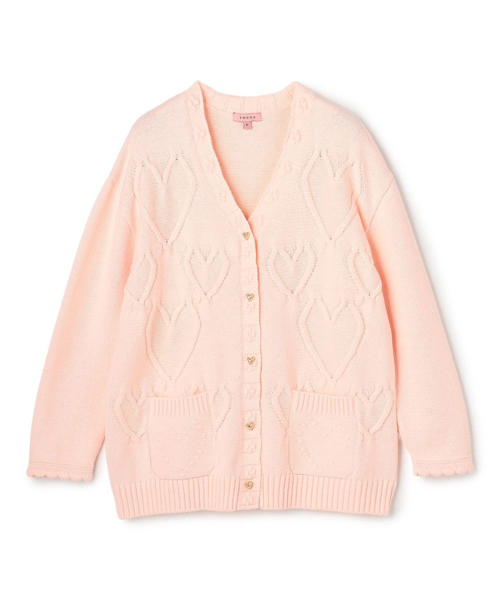 TOCCA 【chayさん着用】HEART HUG KNIT カーディガン 