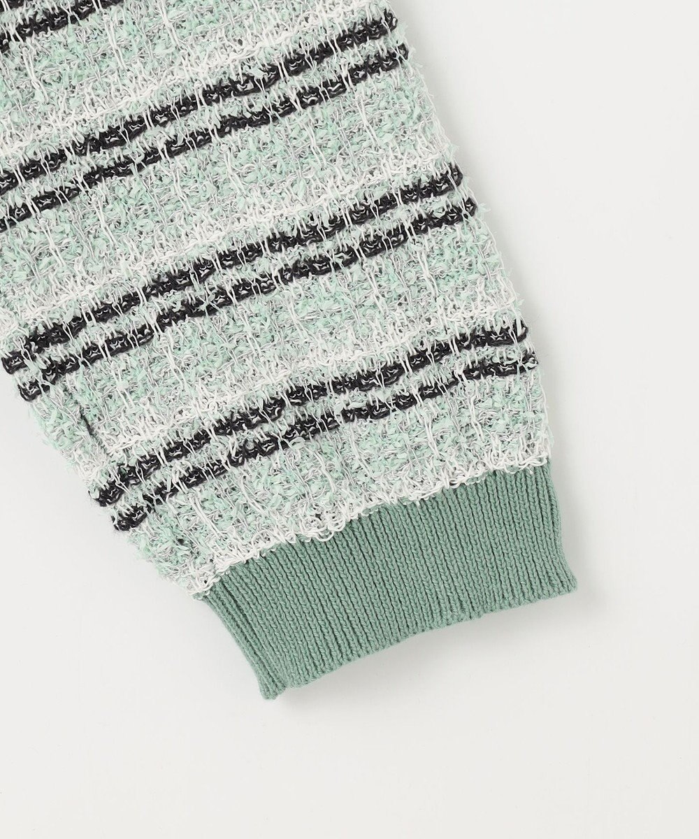 自由区 【洗える】カラーミックスツイードニット カーディガン 